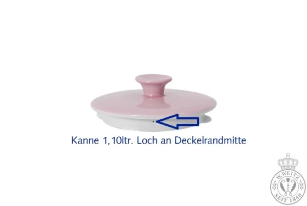 Teekannen Dibbern Solid Color Zartrosa Deckel Für Teekanne 1,10ltr. 4
